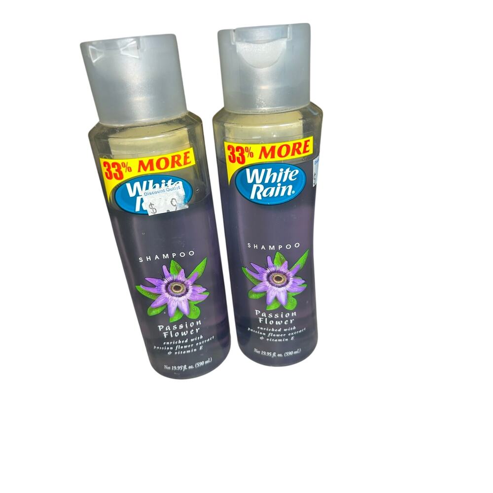 White Rain vintage 2005 Passion Flower extract and vitamin E hair shampoo